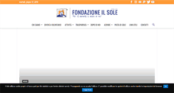 Desktop Screenshot of fondazioneilsole.it
