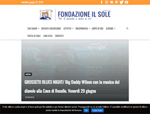 Tablet Screenshot of fondazioneilsole.it